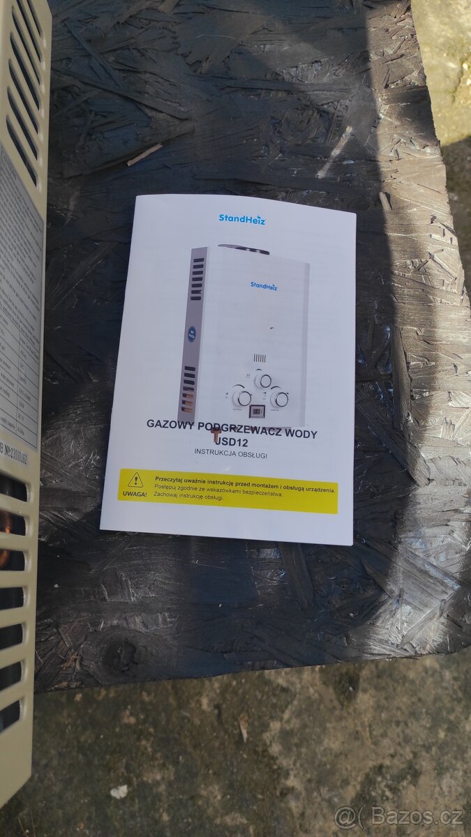 Ohřívač vody průtokový na PB/LPG 12kW. - 6