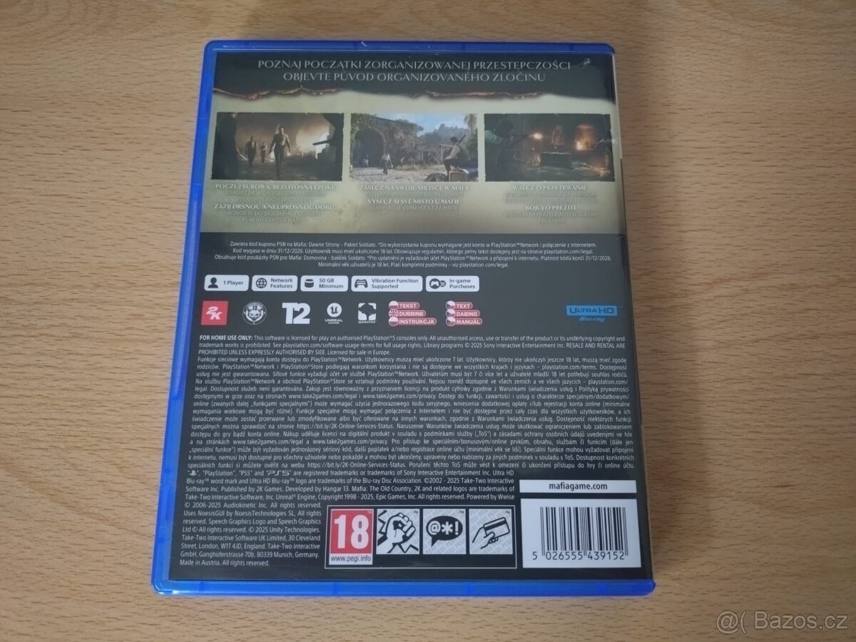 Mafia: The Old Country PS5 + Steelbook Limitovaná edice - 6