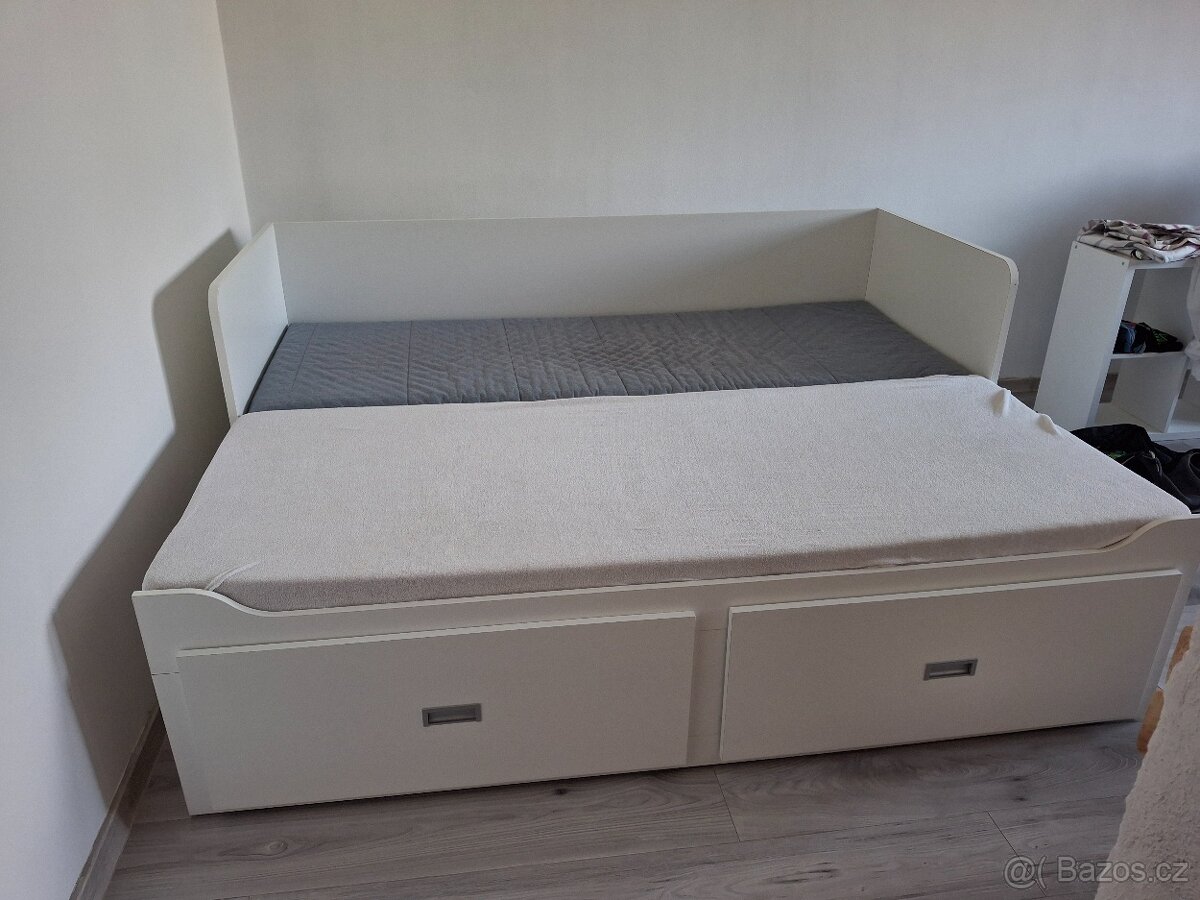 Rozkládací postel s matrací - 6