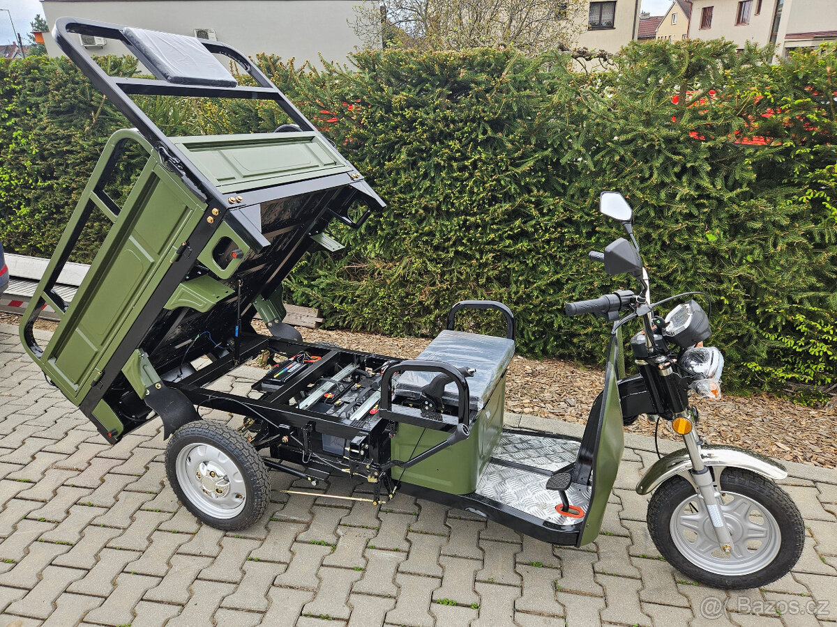 Nákladní elektrická tříkolka Advento Maxi (design ARMY) - 6
