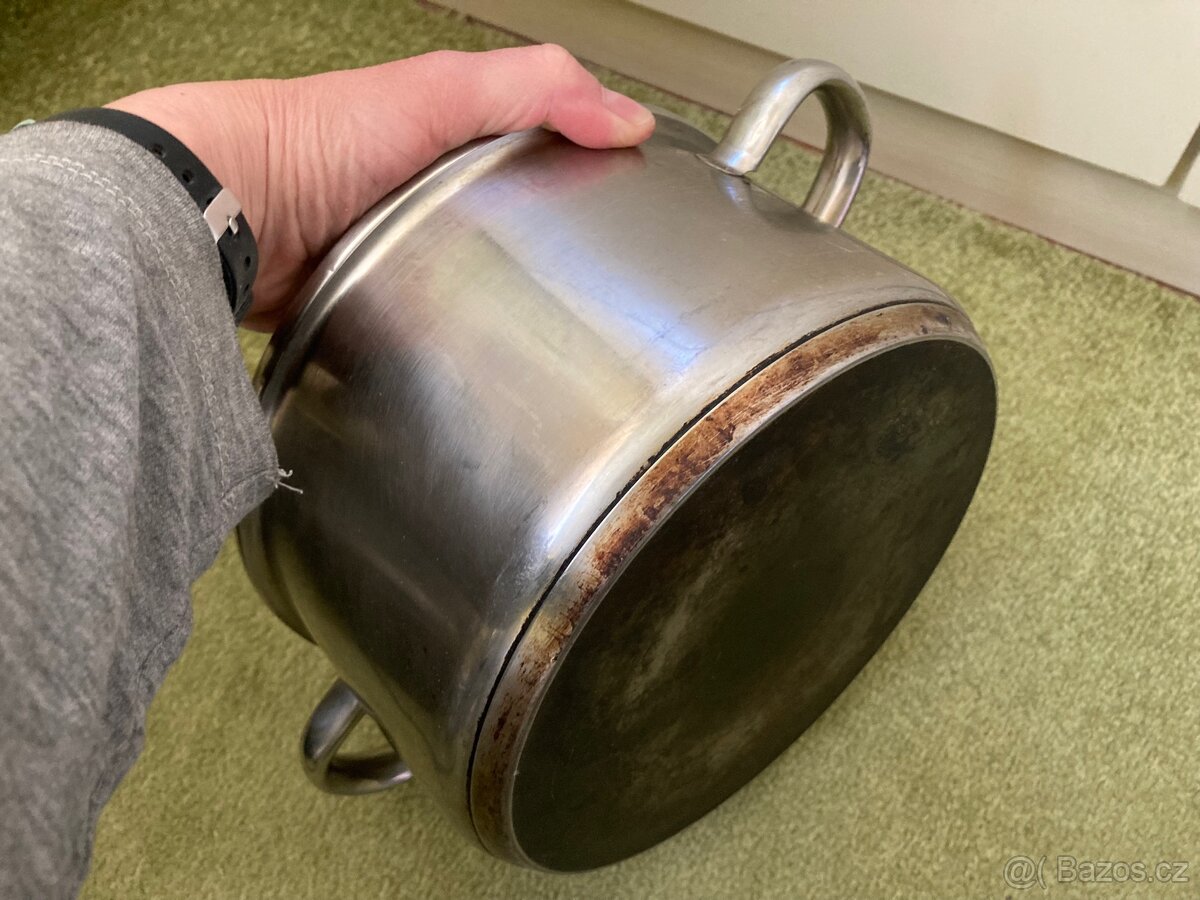 Nerezové hrnce 3 ks s poklicemi - 6