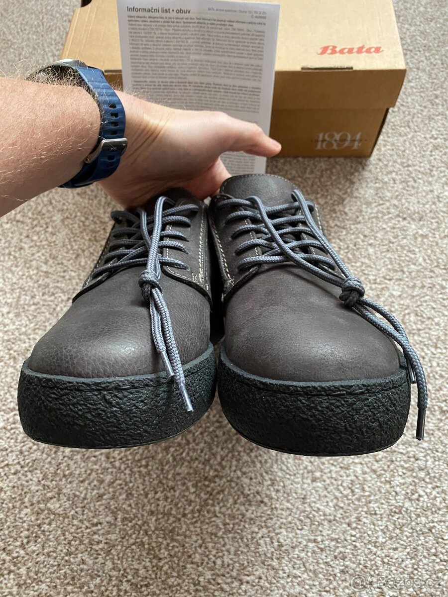 Nové pánské kožené zimní boty Baťa s kožichem - č. 42 - 6