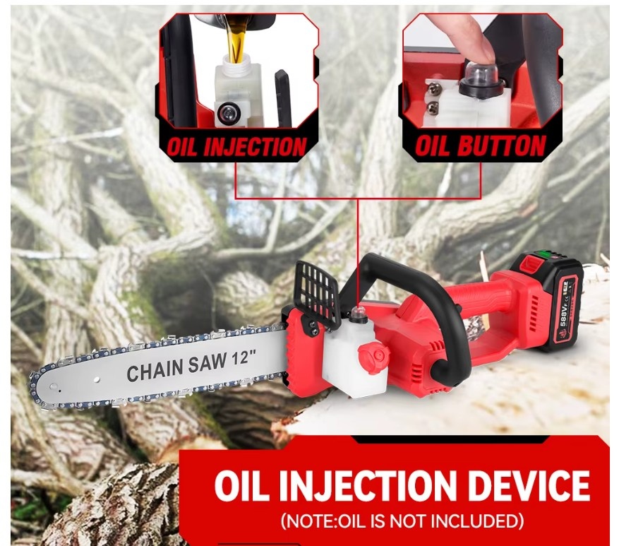 Aku řetězová pila 12" pro Makitu baterie 18V - 6