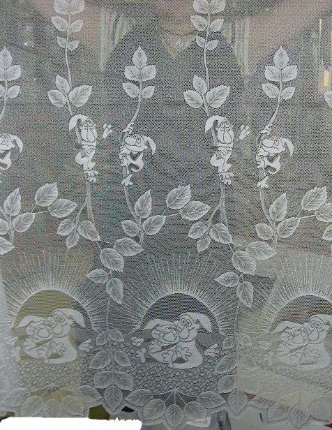 nová záclona Křemílek a Vochomůrka - výška 150cm Tylex - 6