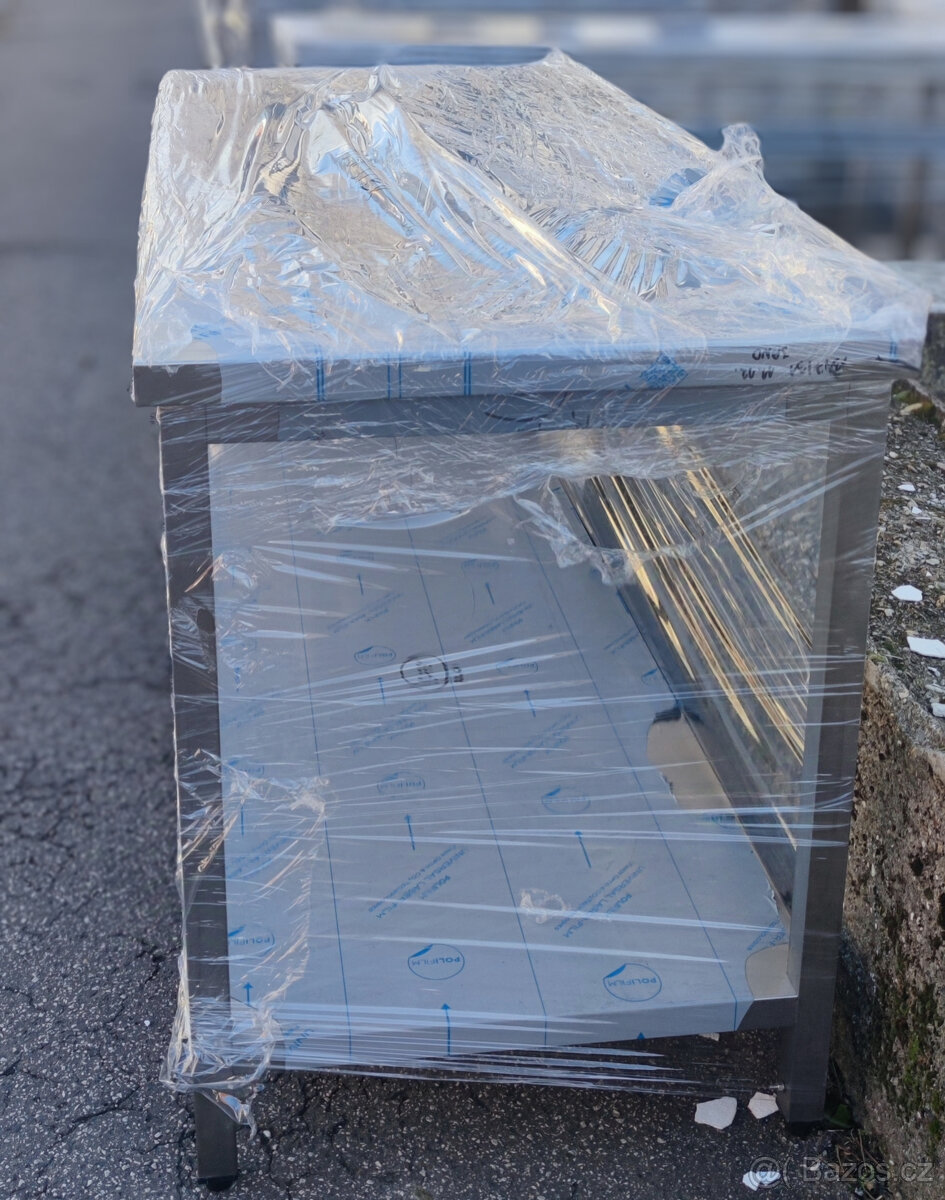 Nerezový gastro stůl, pracovní stůl - 6