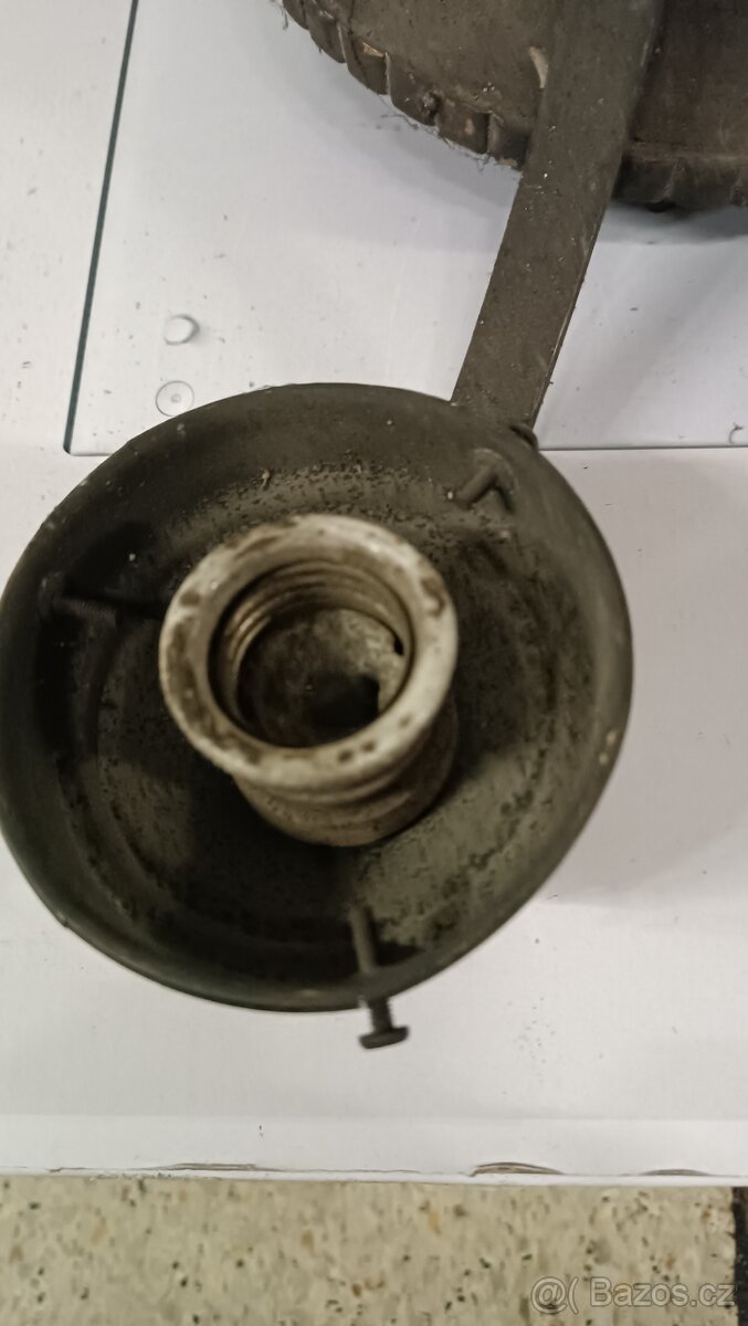 Lustr secesní mosazný - 6