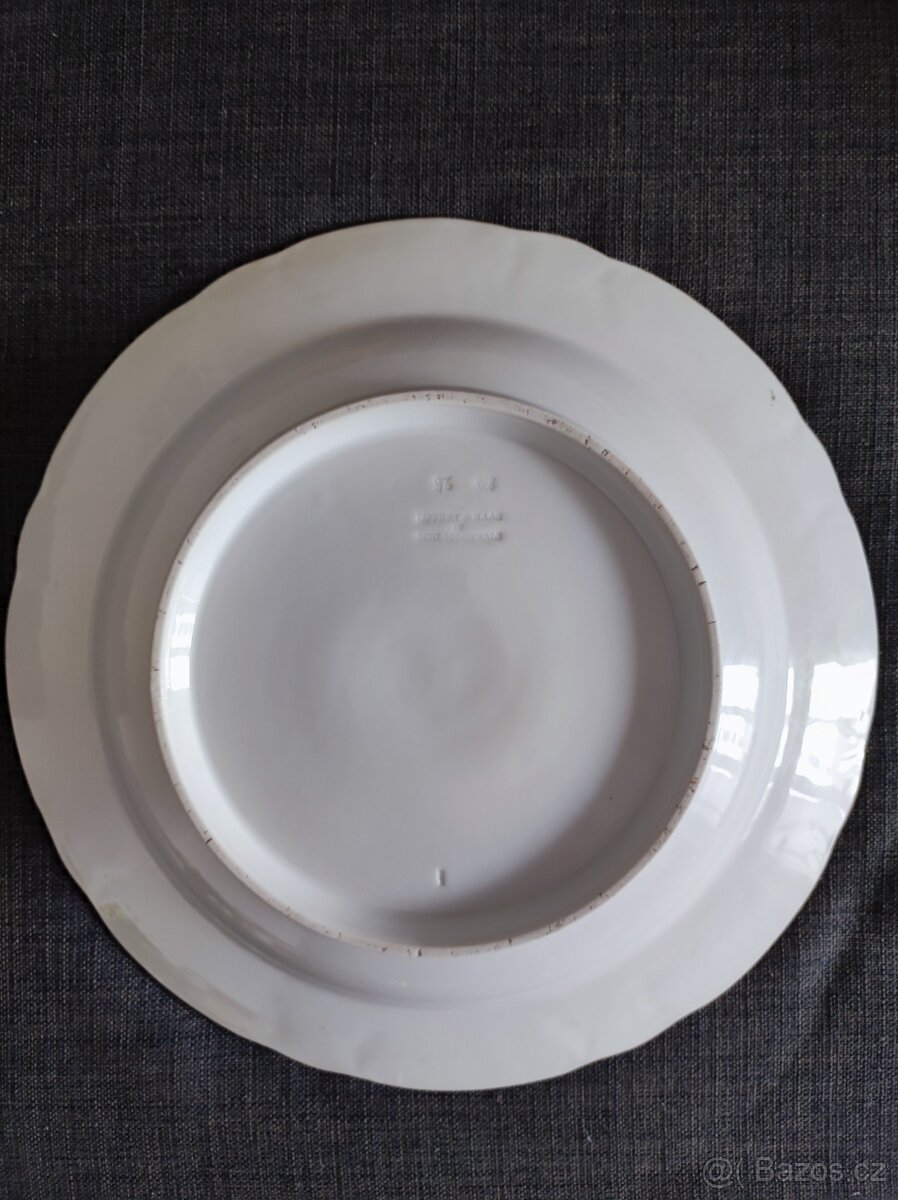 Velký porcelánový talíř Lippert & Haas, Schlaggenwald - 6