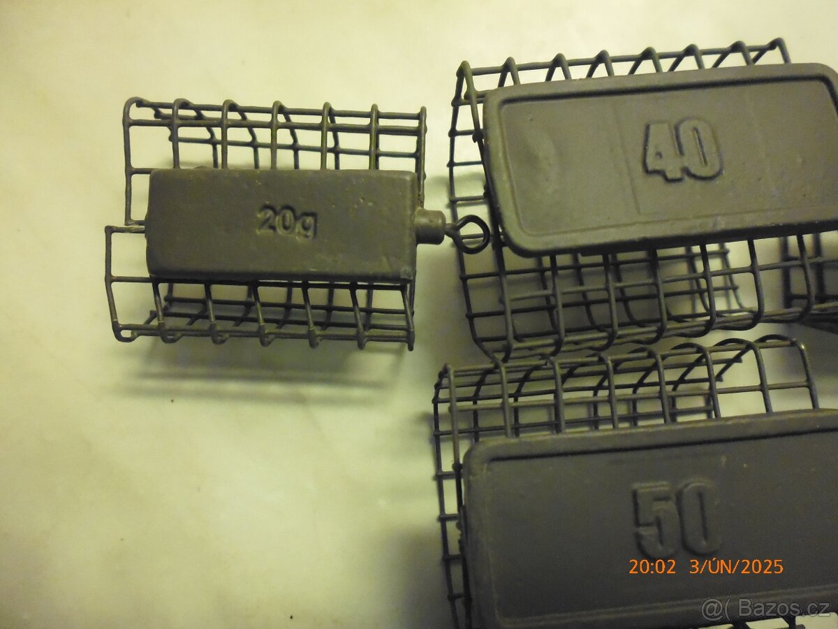 Feedrová krmítka 9 kusů různé gramáže a výrobci - 6