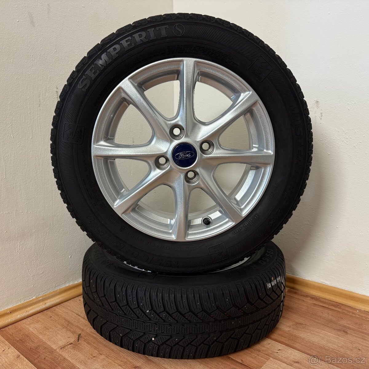 FORD FIESTA MK8 4x108 R15 ET45+ZIMNÍ 195/60R15 5mm - 6