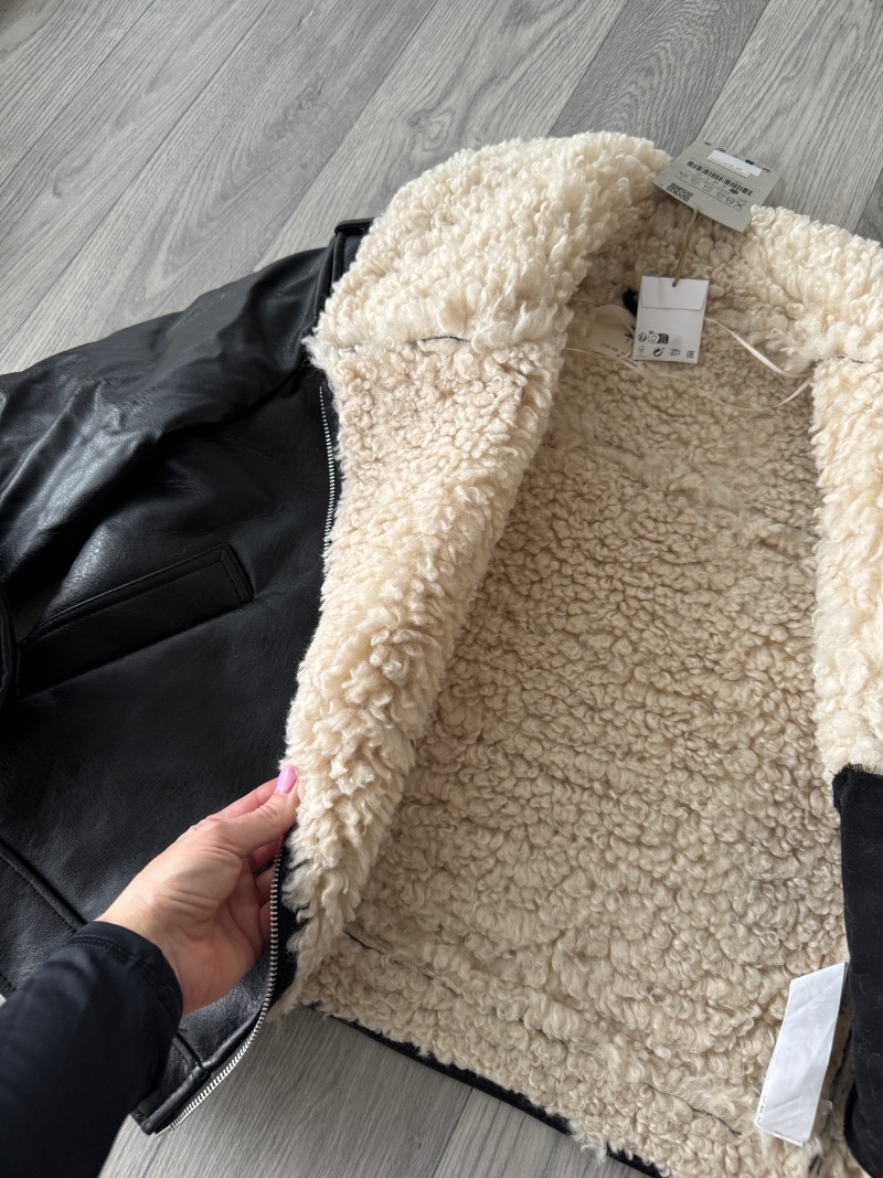 Kožená bunda s kožíškem - 6