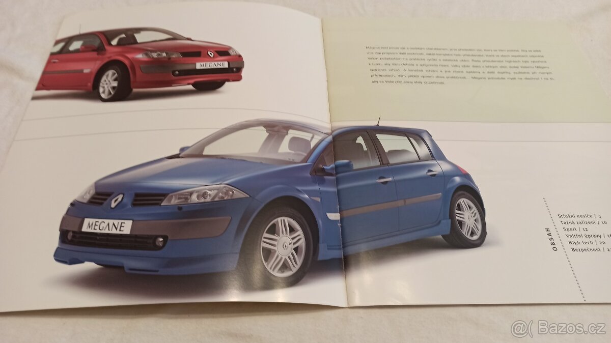 Renault MÉGANE 2 hatchback sedan prospekty příslušenství 2ks - 6