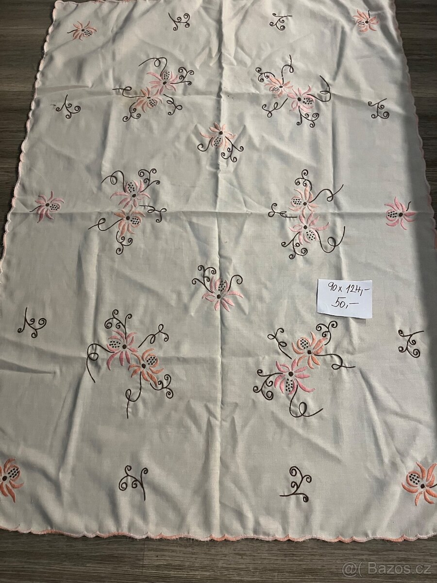 Staré plátěné ubrusy-různé - 6