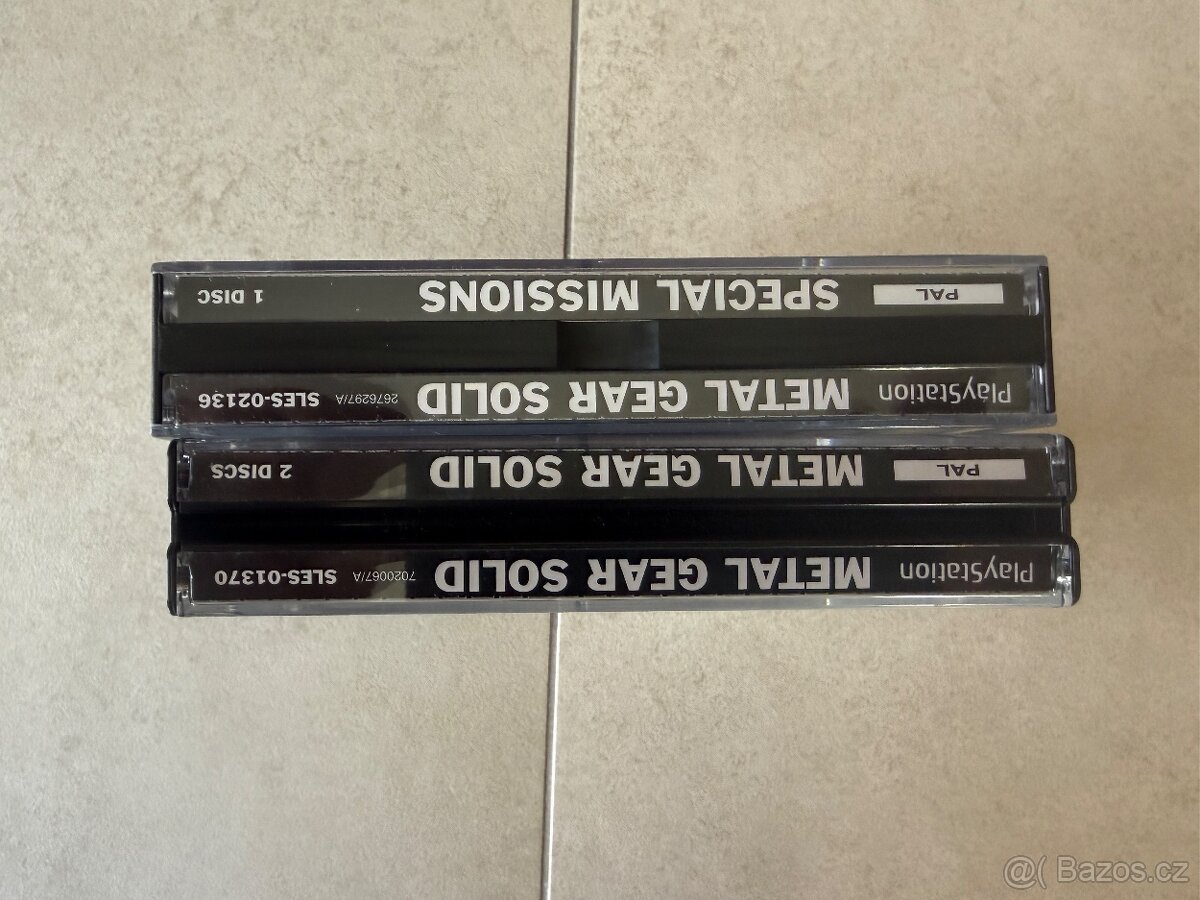 PS1 Metal Gear Solid & Special Missions-PAL,Big box, black - 6