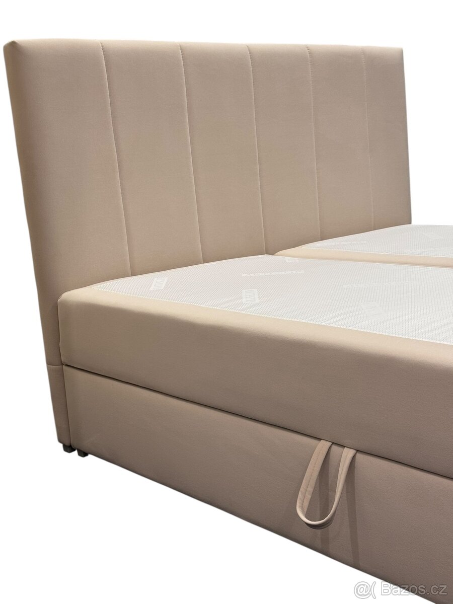 Nove Manželské postele 180/200 béžový - 6