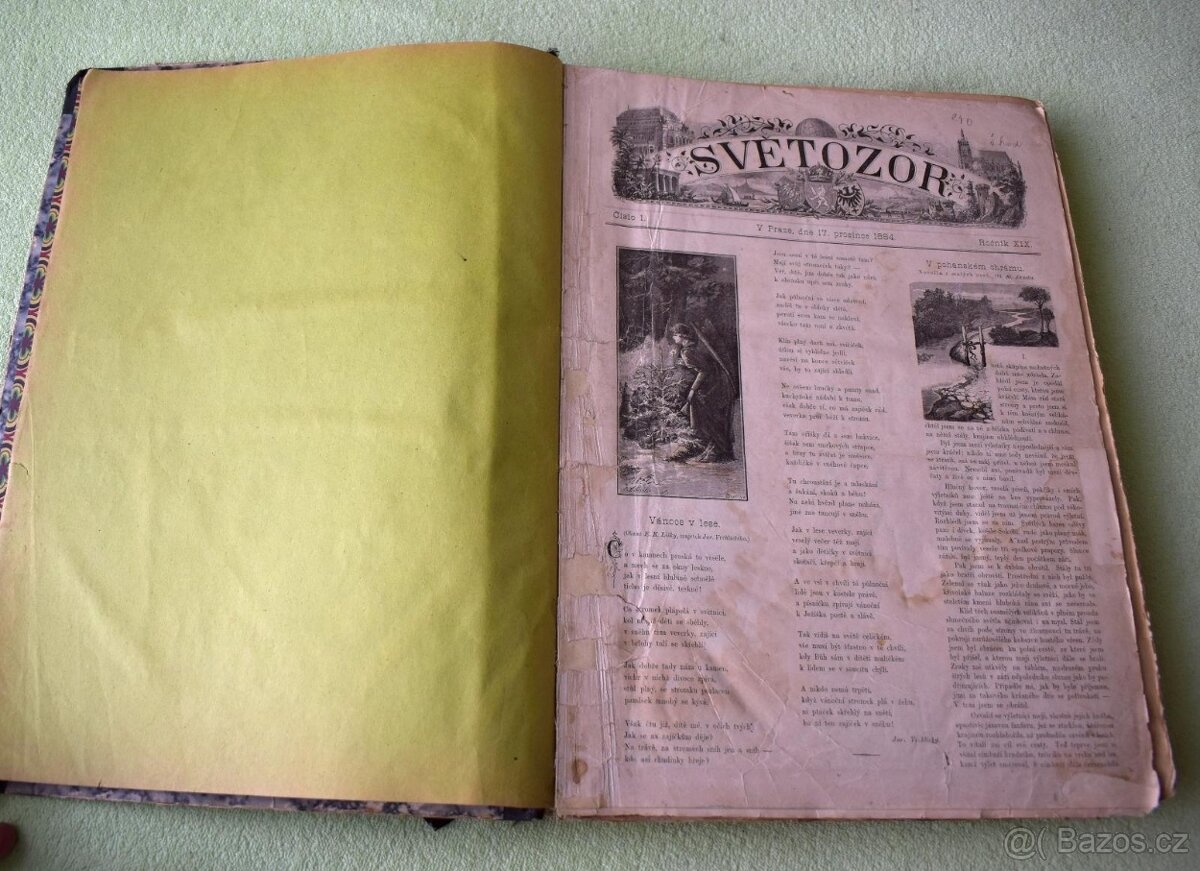 vázaný časopis Světozor z roku 1884-85 - 6