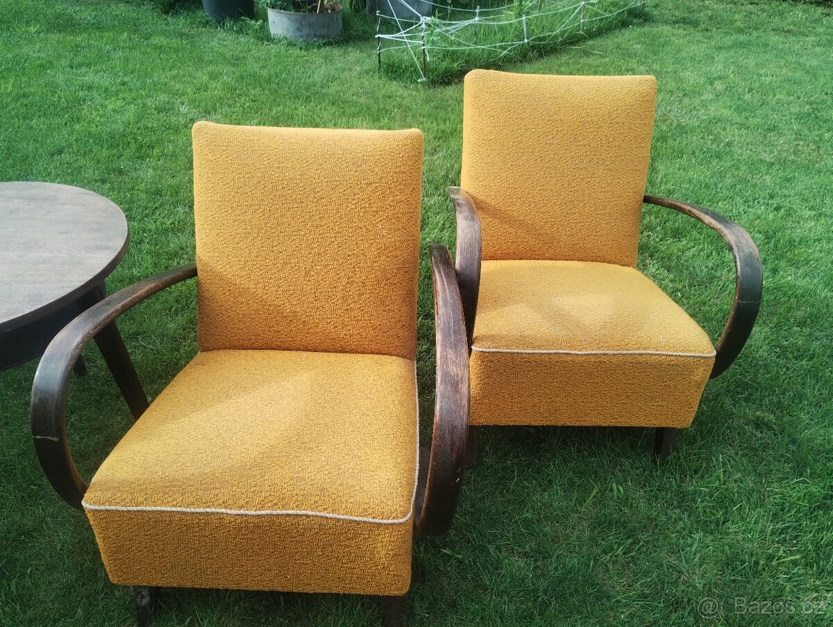 Sada křesla halabala + židle+ stolek - 6