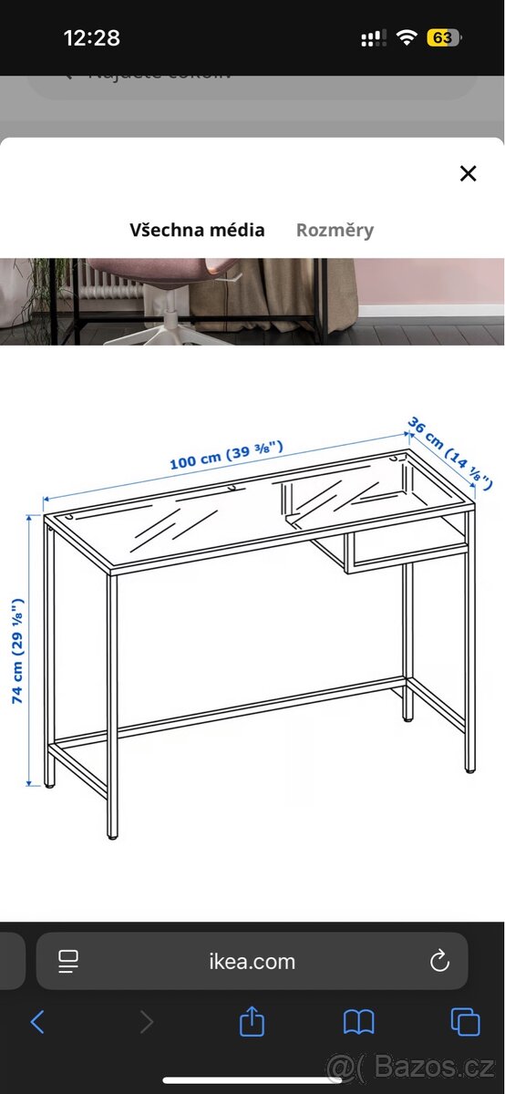 Psací stůl VITTSJO - 6
