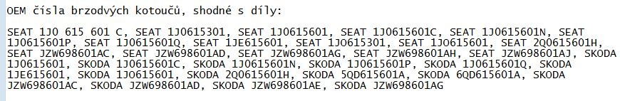 Zadní brzdové kotouče Škoda VW Seat Audi nová sada - 6