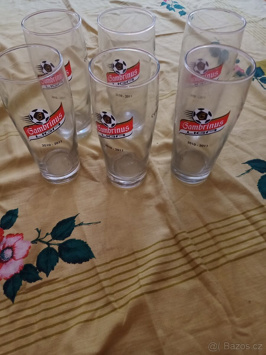 Prodám pivní skleničky Gambrinus liga 2010 - 2011 - 6