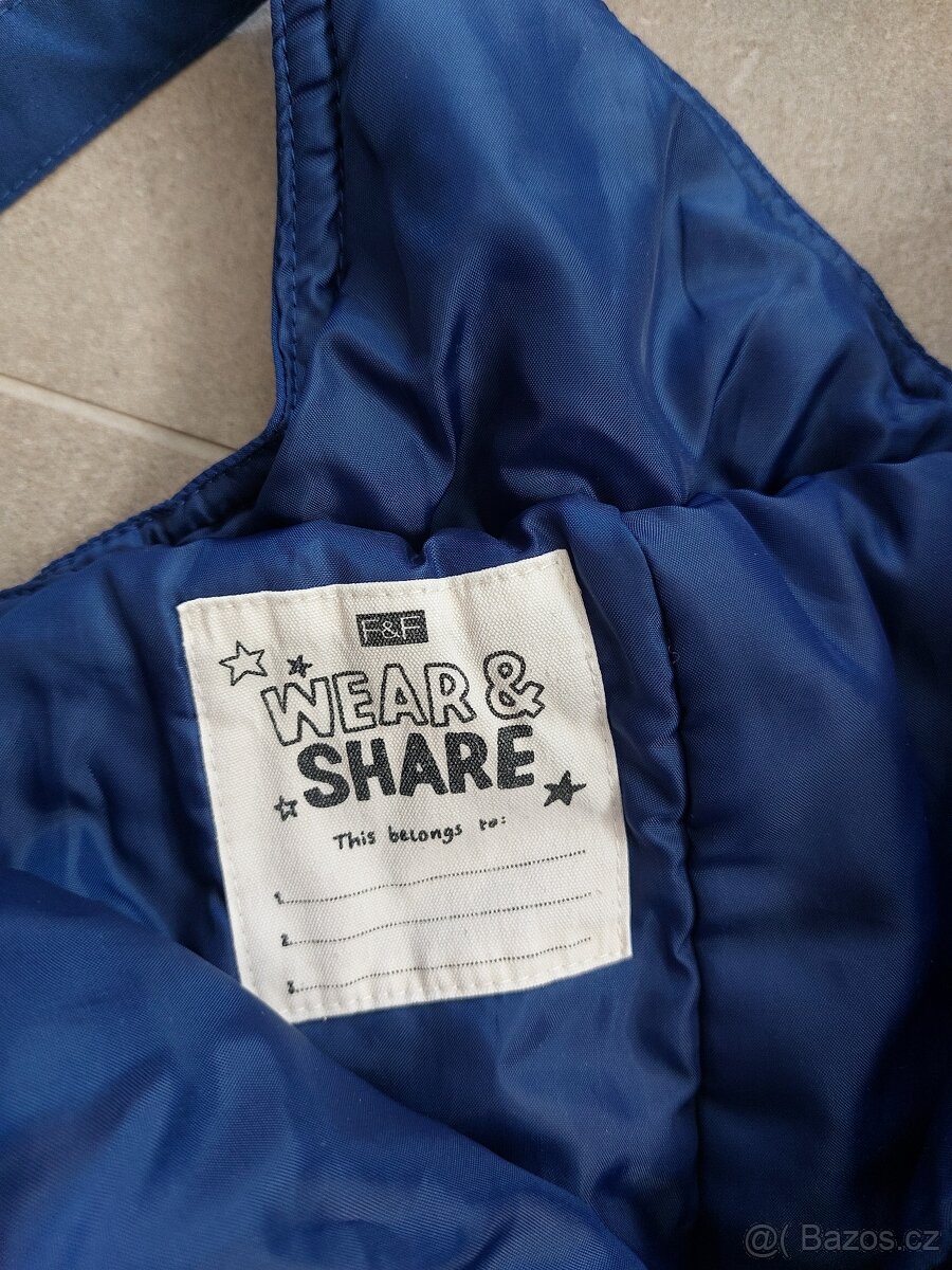 Chlapecké oteplováky/lyžařské kalhoty F&F vel. 98 - 6