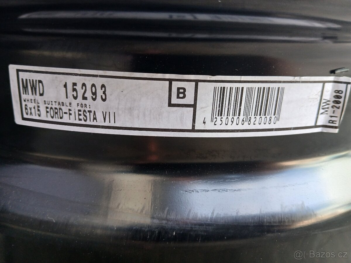 plechové disky 4x108 r15 Ford - 6