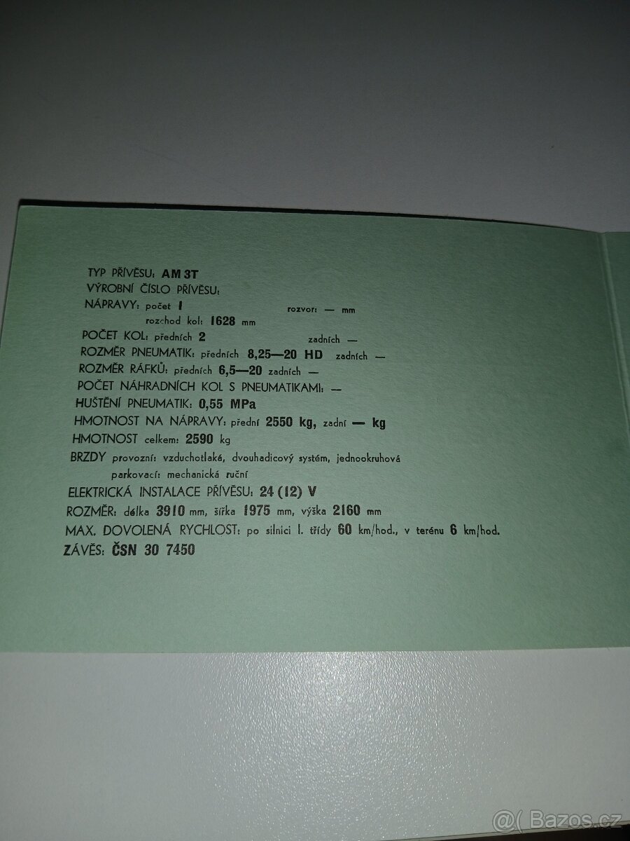 Prodám přepravník zvířat,technické osvědčení - 6