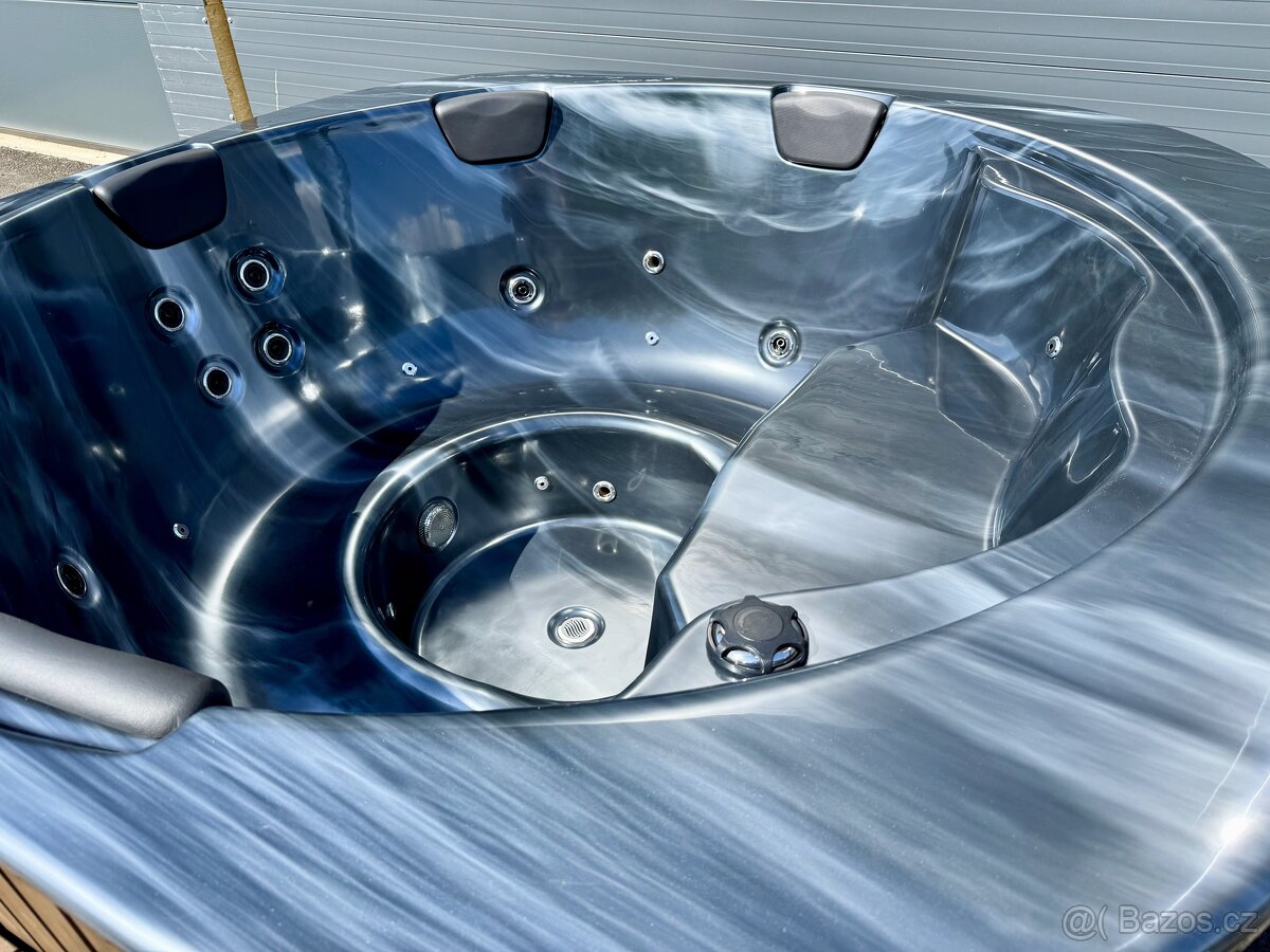 Vířivka Marble čtverec, mramor modrá - 6