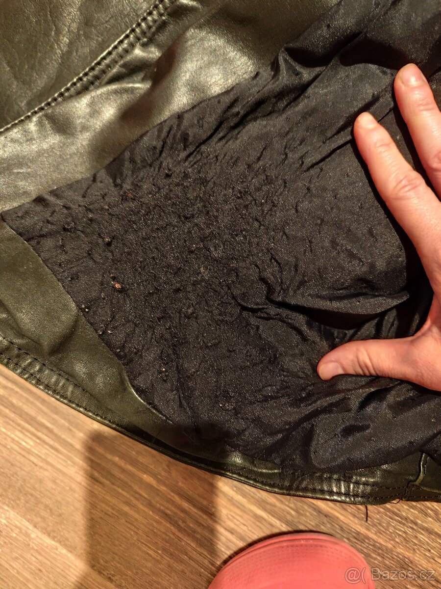 Kožený motorkářský křivák - 6