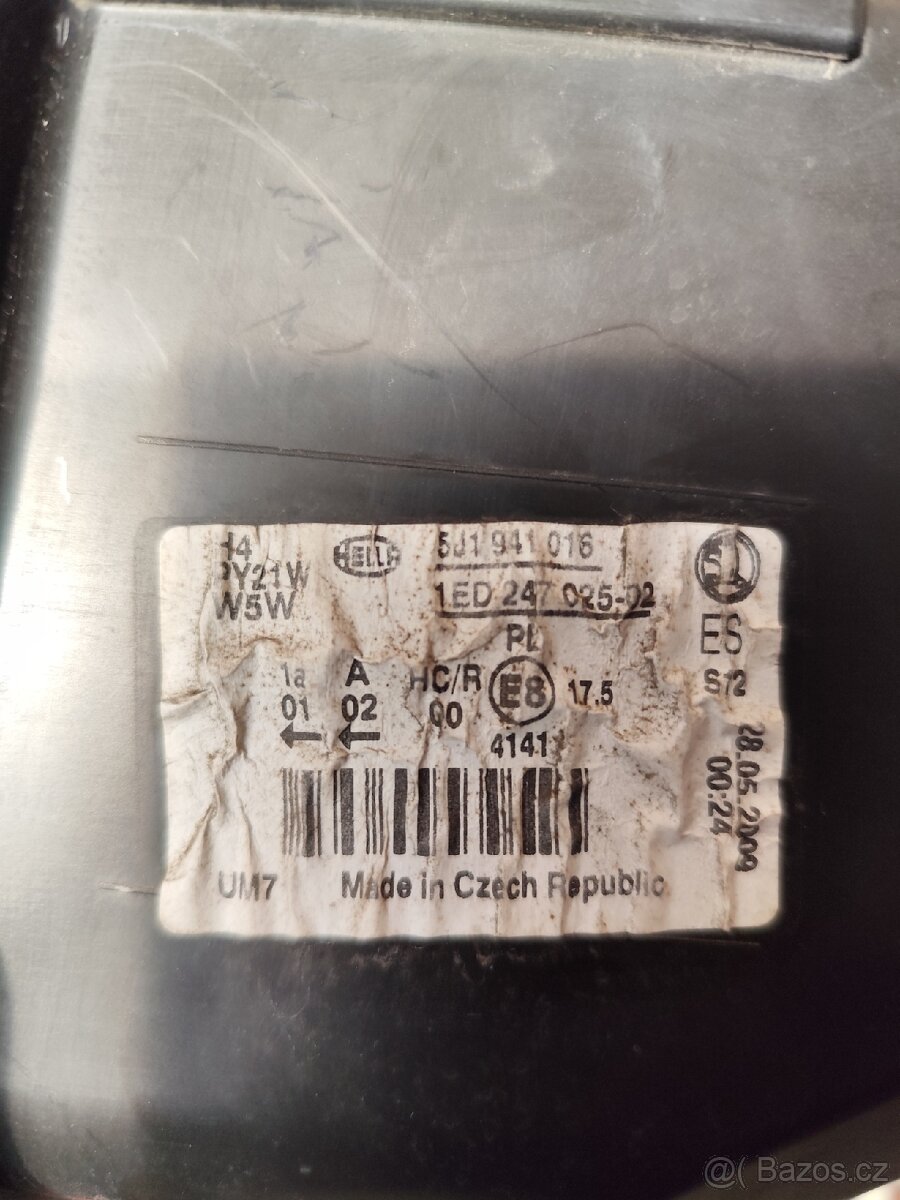 Světlo Fabia 2 nebo Roomster - 6