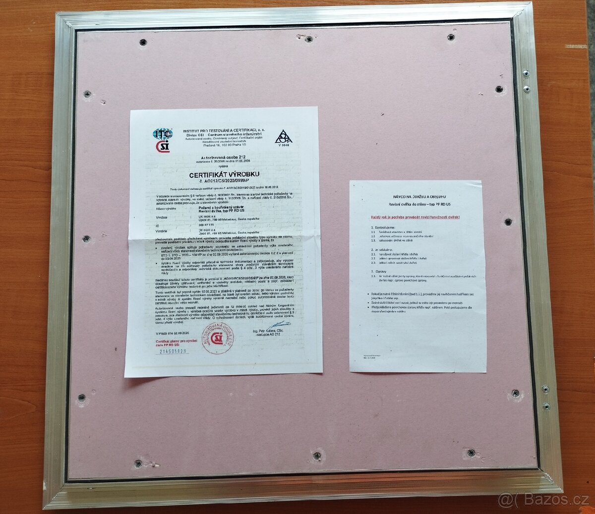Revizní dvířka do SDK stěny protipožární 500x500 - 6