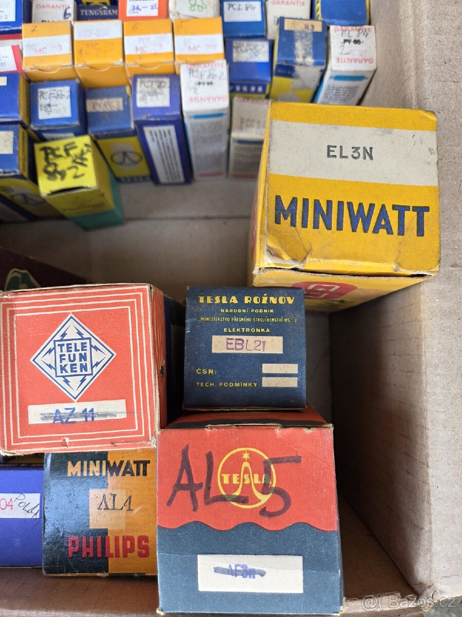 Směs elektronek - Tungsram/Tesla/Telefunken - 6