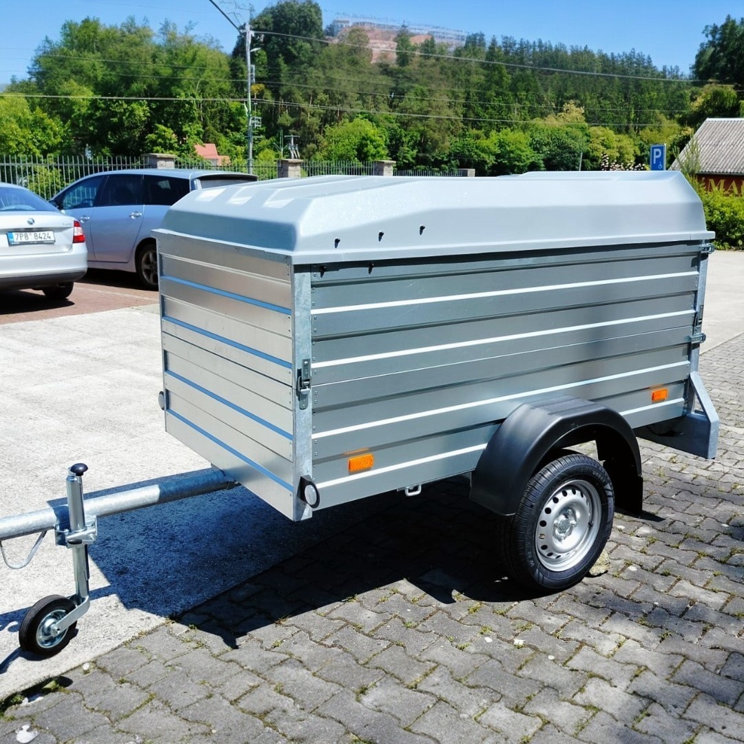 Přívěsný vozík -nástavba +uzamykatelné víko 2,06mx1,11mx1,0m - 6