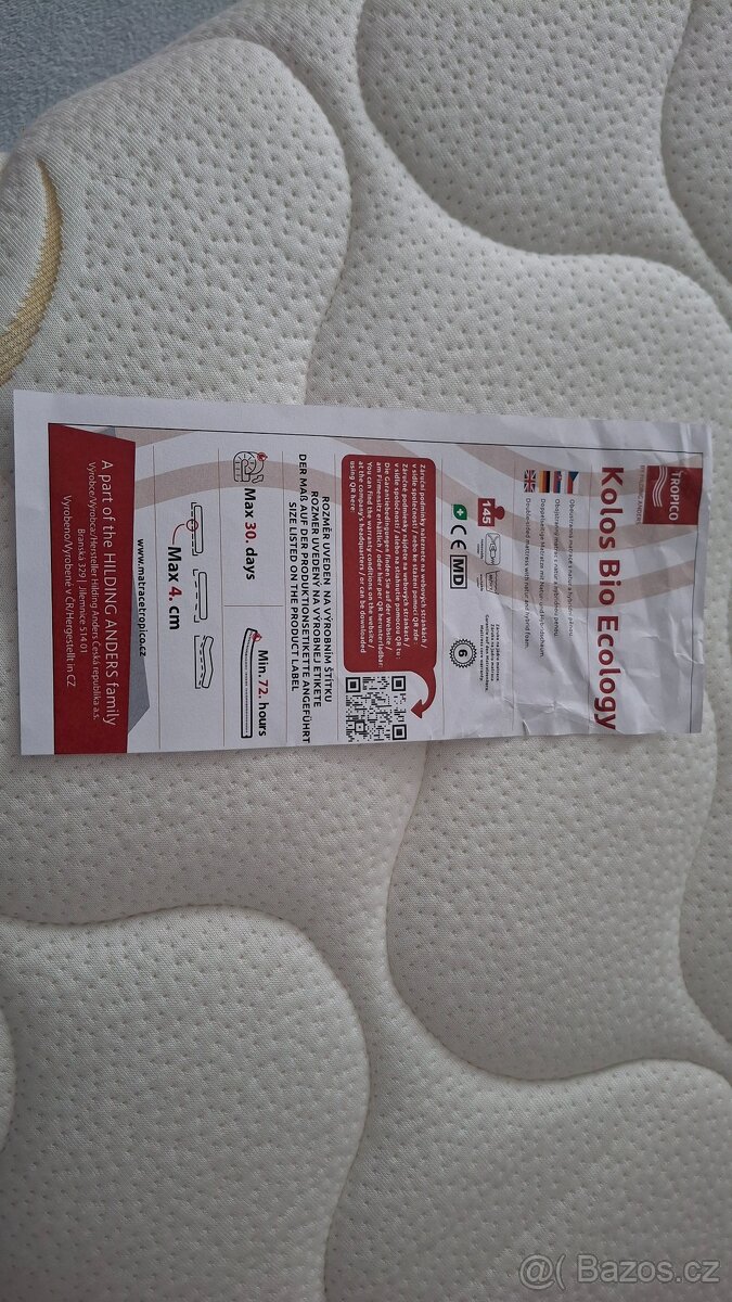 Matrace Tropico KOLOS BIO ECOLOGY 24 cm - nepoužitá - 6