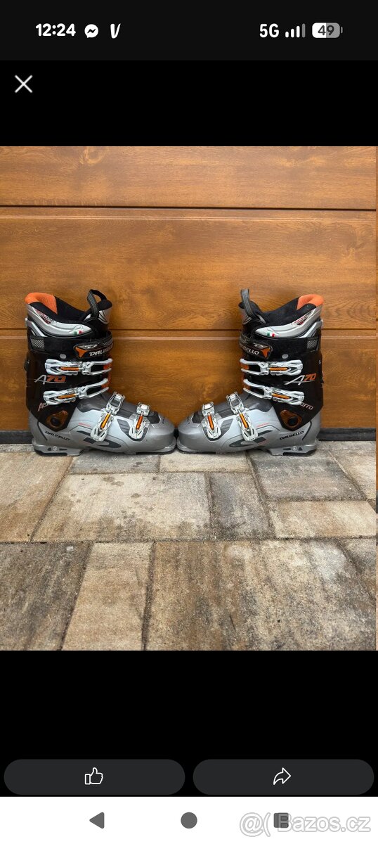 Sjezdové lyže Völkl + přeskáče a hůlky - 6