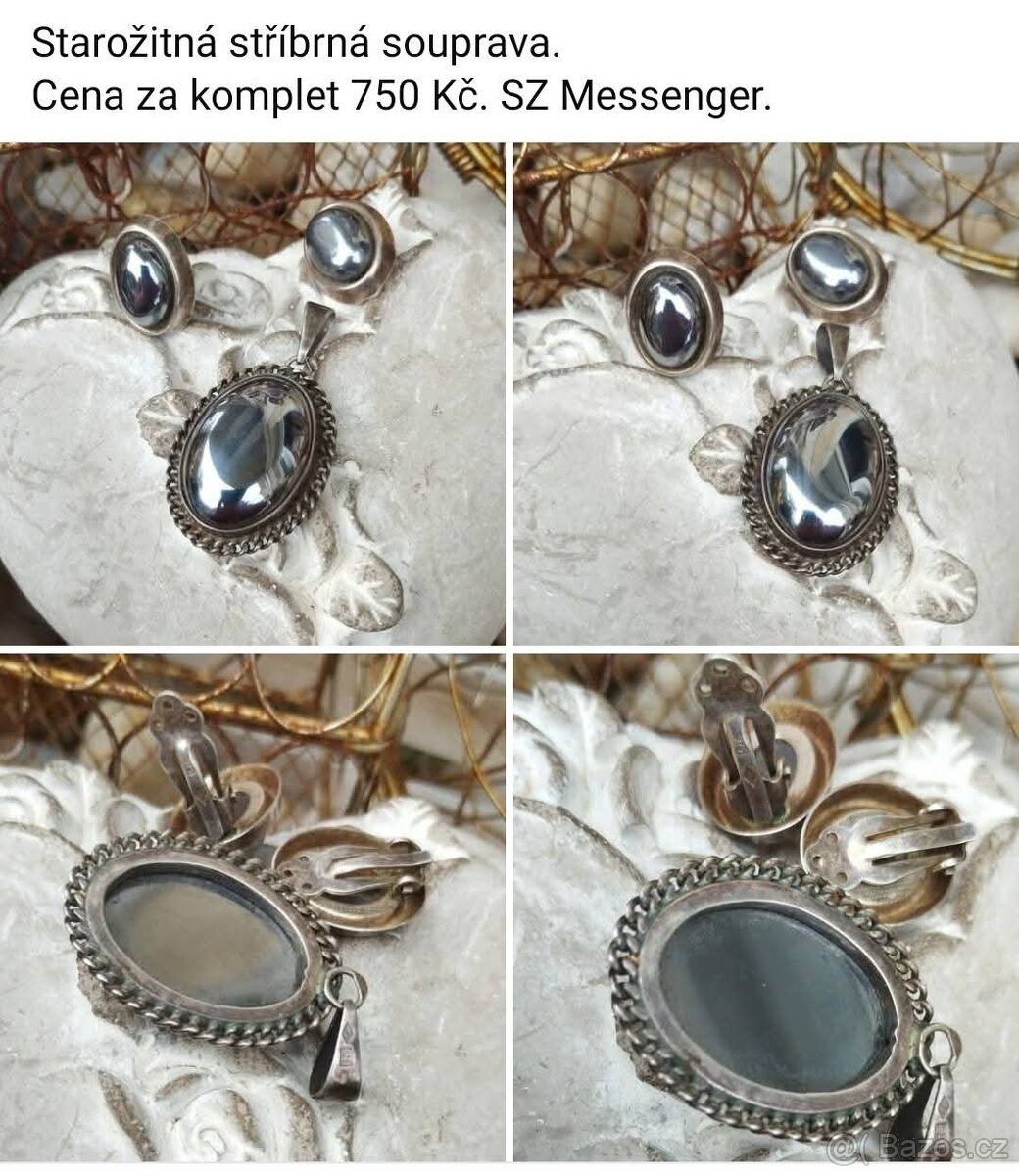 Staré šperky a doplňky viz fota. Ceny viz fota. - 6