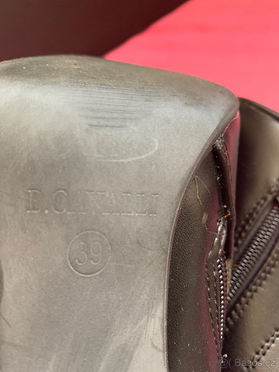 Nádherné kožené kozačky zn.B. Cavalli/top stav/nové - 6