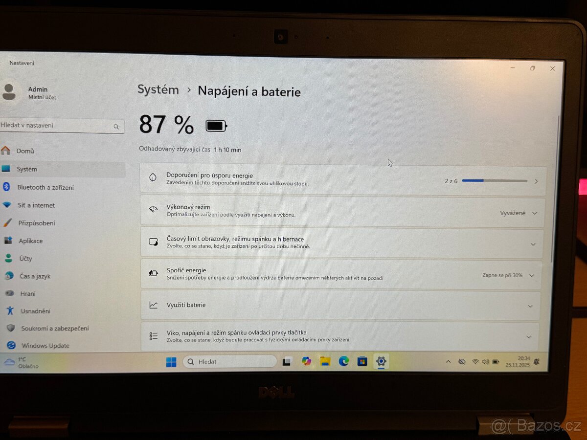 Manažerský Dell Latitude E7470 (i5, 12GB RAM, 256GB SSD) - 6