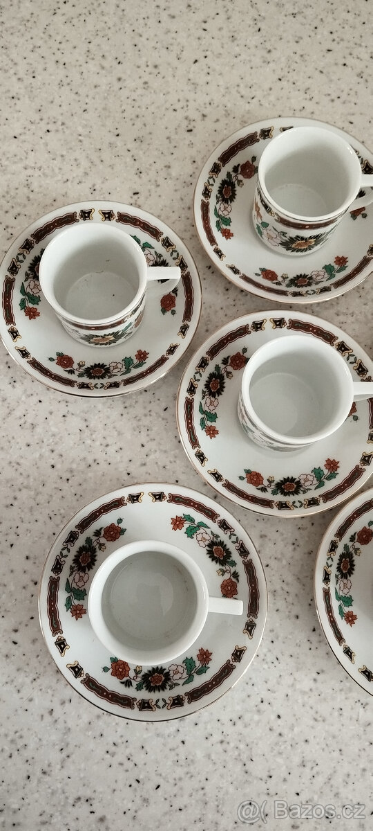 PORCELÁNOVÝ SERVIS s květinami - MADE IN CHINA - 6