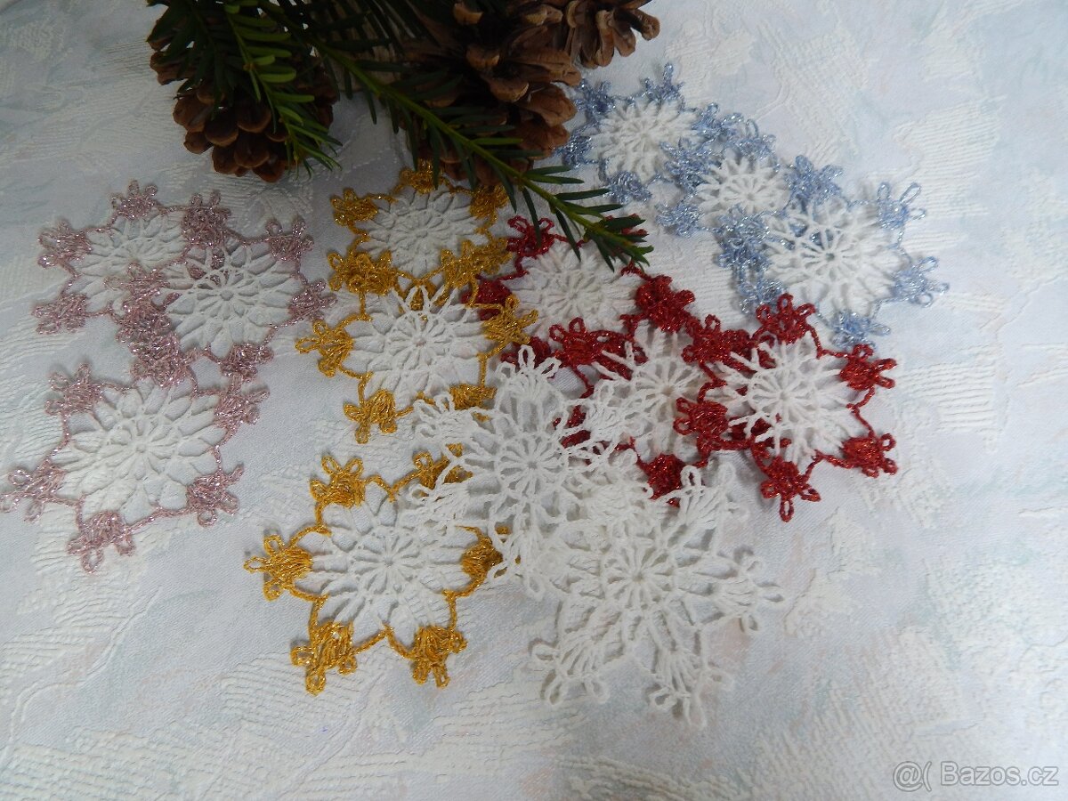 Háčkované vánoční ozdoby - 6