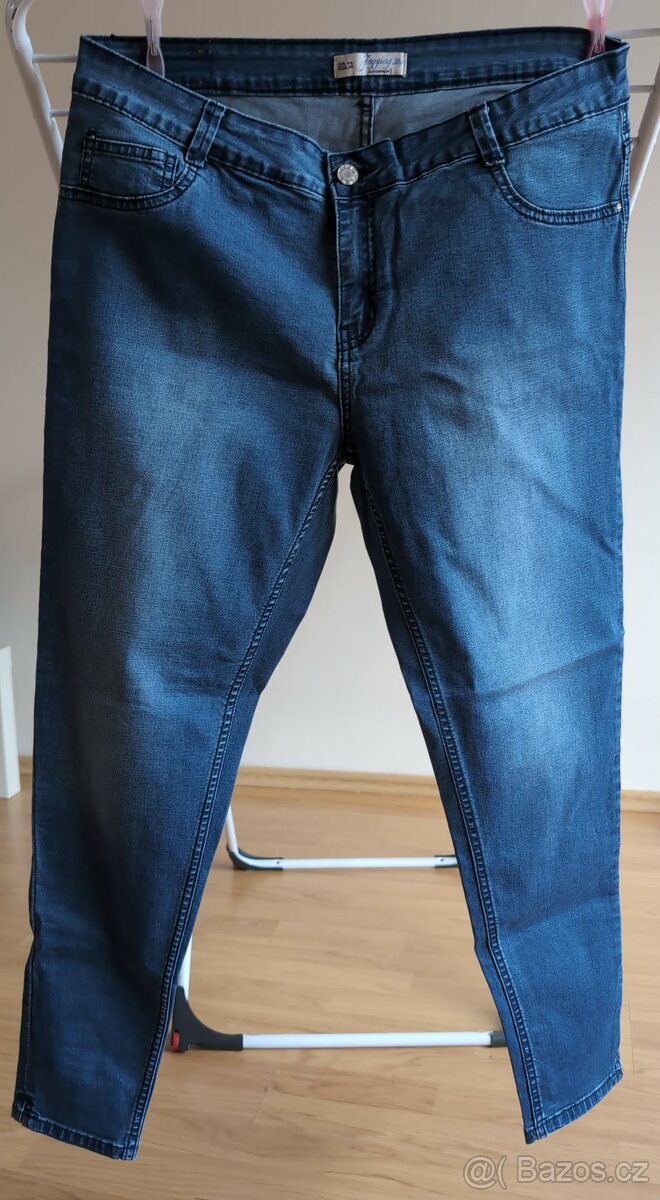 elastické džíny zn. HM - 44-46 - 6