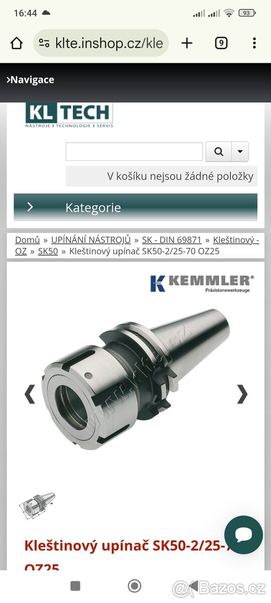 Kleštinovy upínač - 6