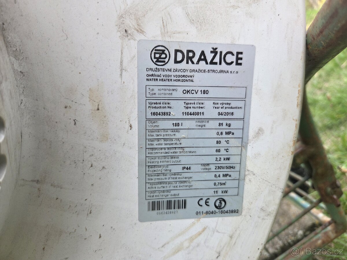 Bojler Dražice 180 L - 6