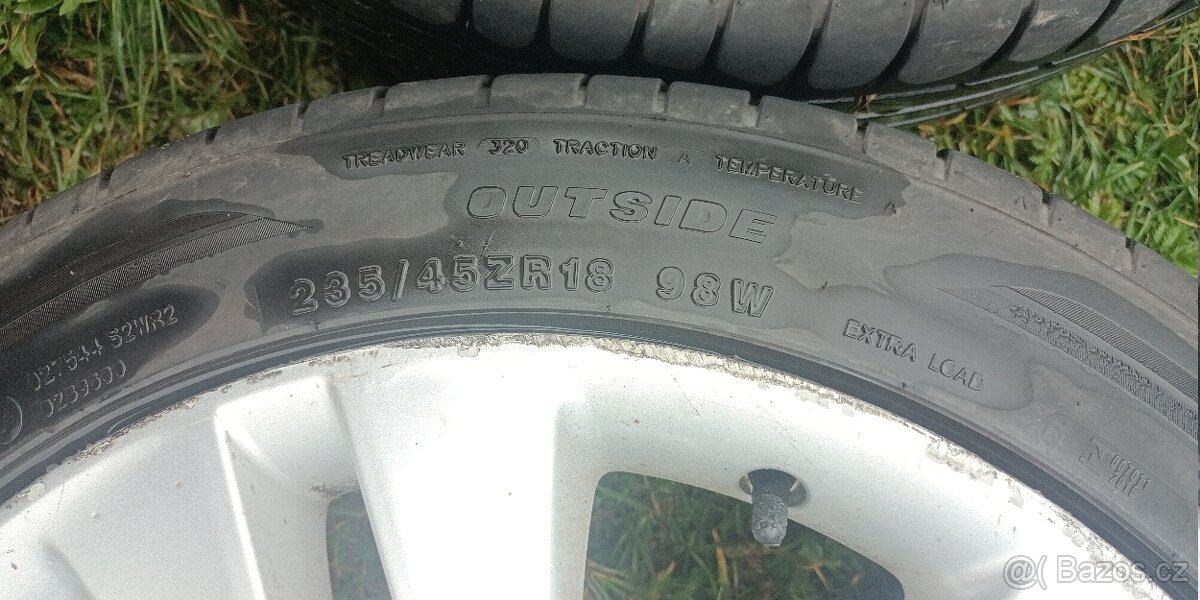 Originál alu disky Opel letní + zimní pneu - 6