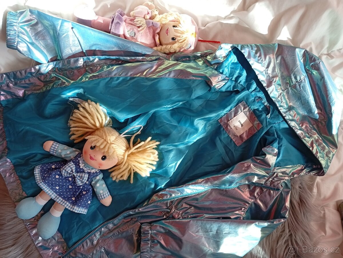 Dívčí kabátek lehká bundička 122 - 6