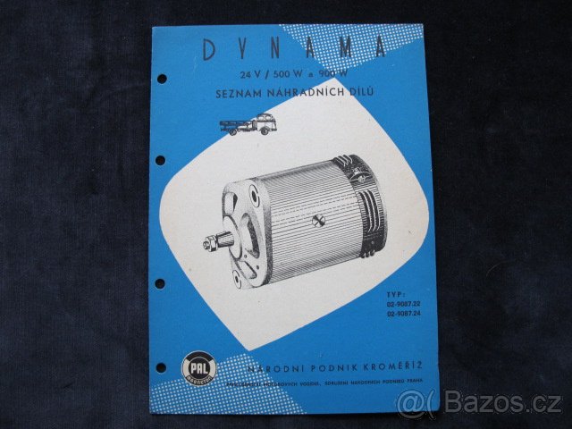 Dynamo seznam náhradních dílú PAL Magneton - 6