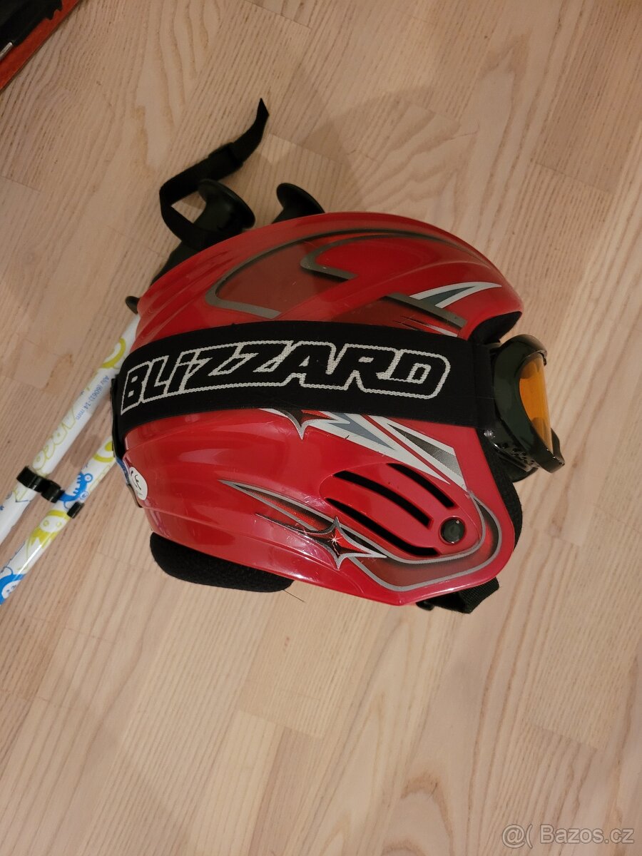 Dětské lyže Atomic 90cm + boty, hůlky, helma a brýle - 6