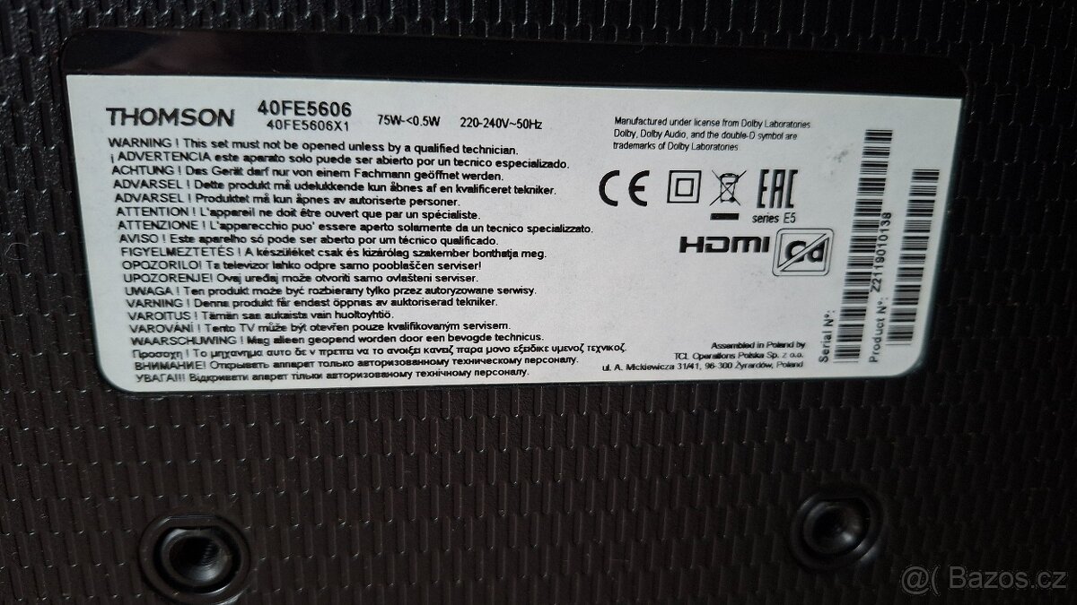 Smart Televize Thomson 102 cm - 6