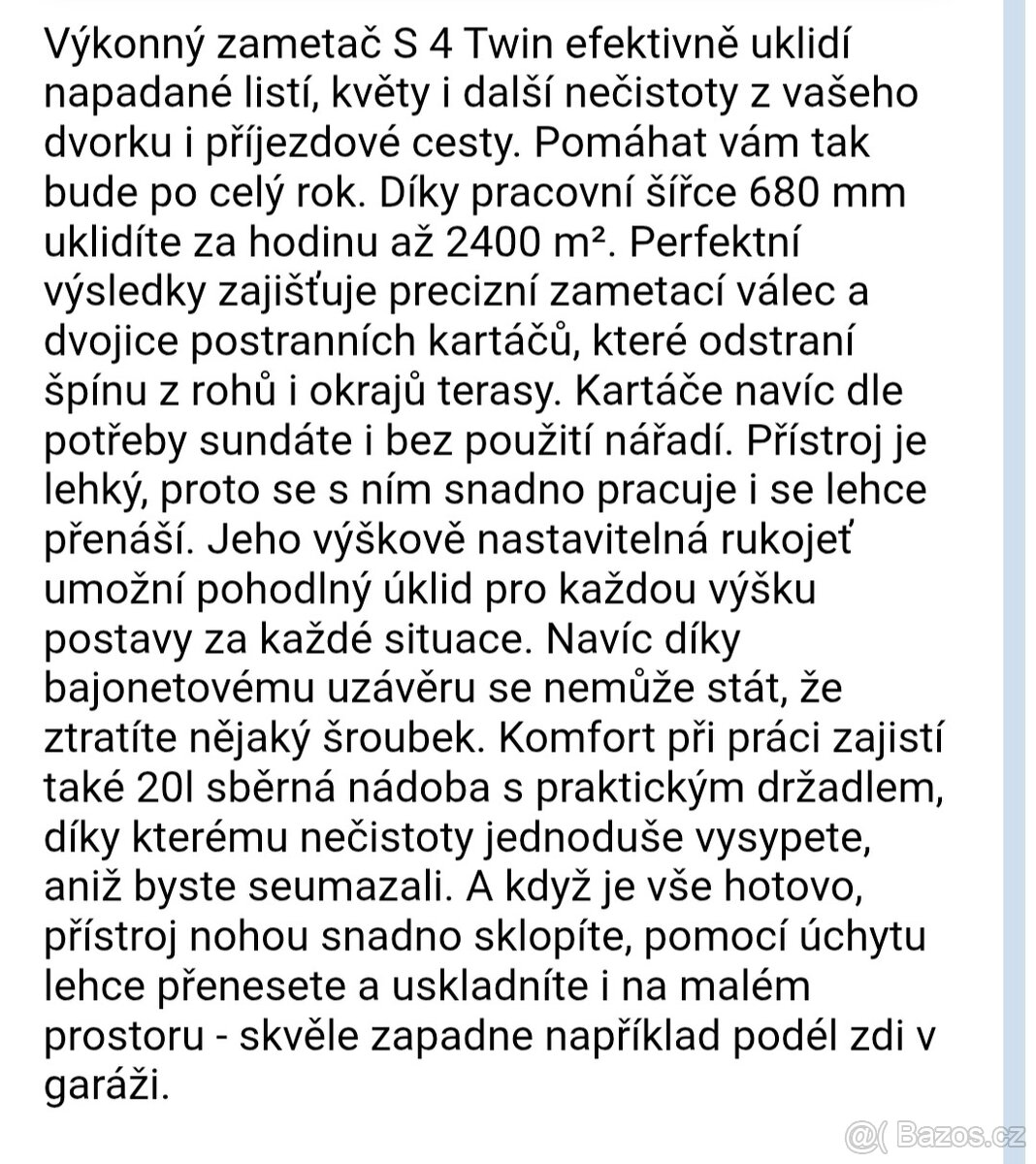 Výkonný zametací přístroj Kärcher S4 Twin - 6