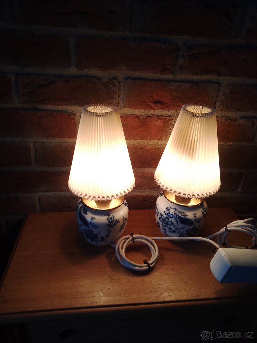V Ý P R O D E J ... Starožitné párové stolní lampičky. - 6
