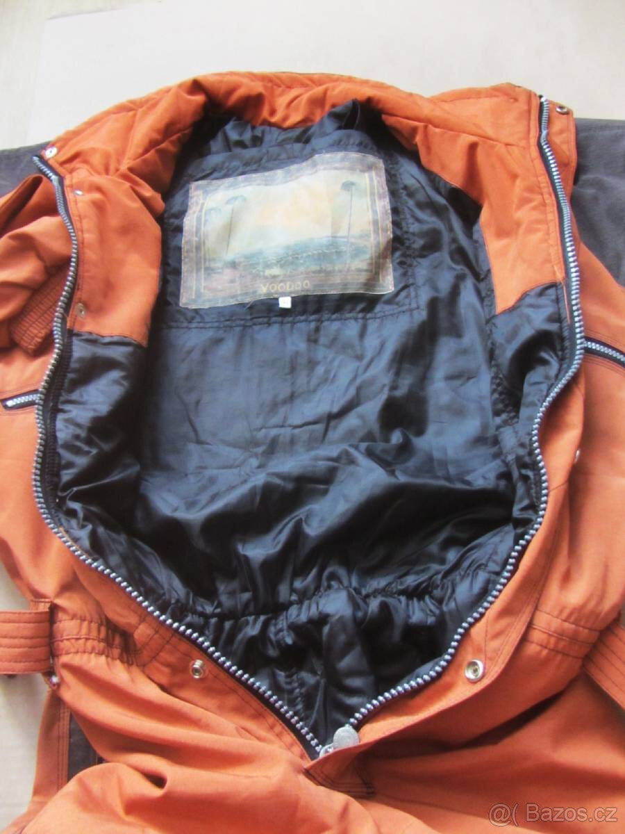 Vintage 90s rezavá pánská snow kombinéza - 6